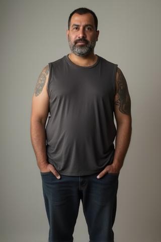 Hassan M. before his transformation looking determined